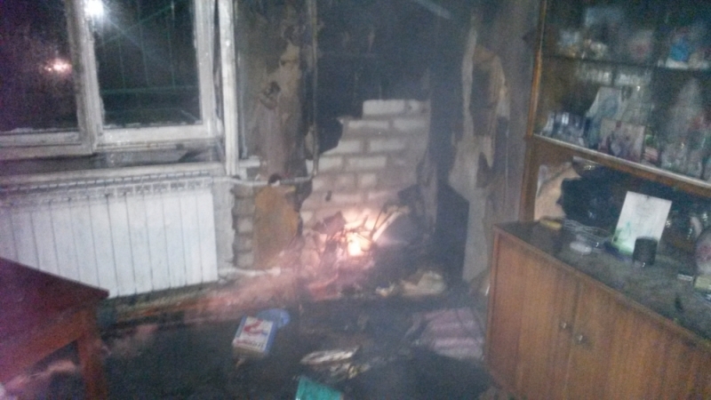 В Ярославской области во время пожара пострадал пожилой мужчина