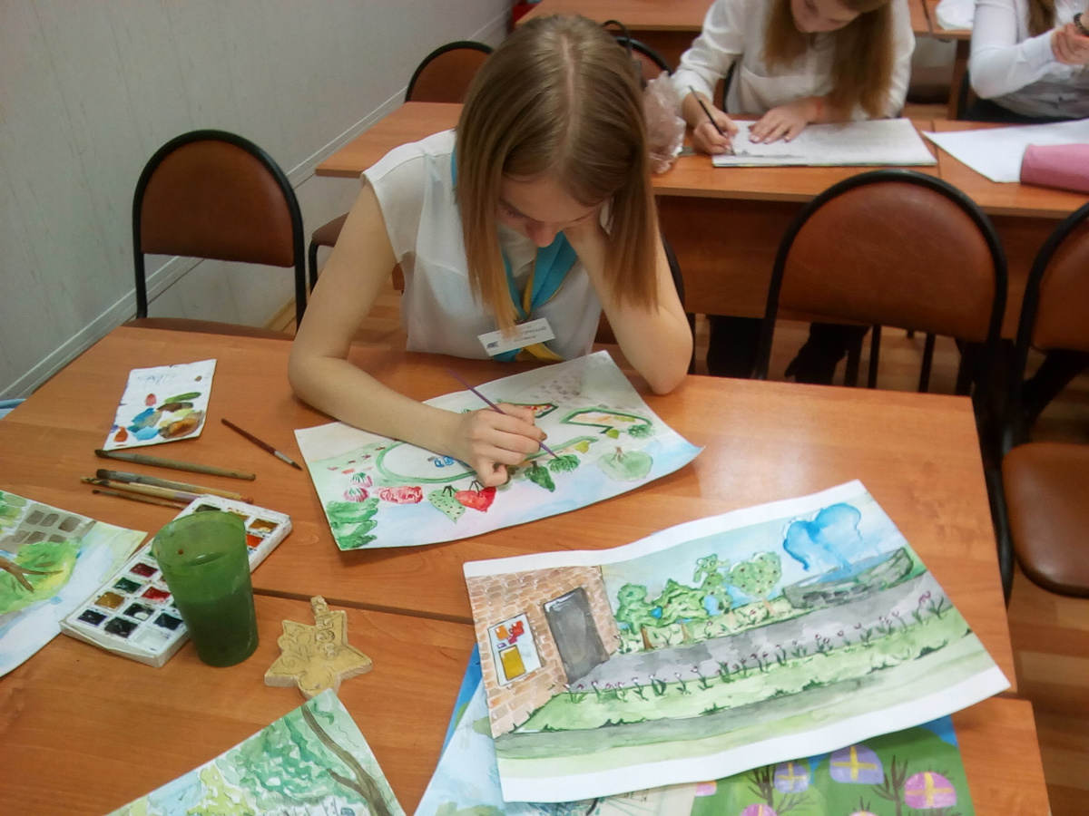 Школьники Фрунзенского района рисуют город своей мечты для проекта «Решаем вместе!»