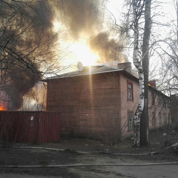 Причиной пожара на проспекте Фрунзе, вероятно, стал поджог