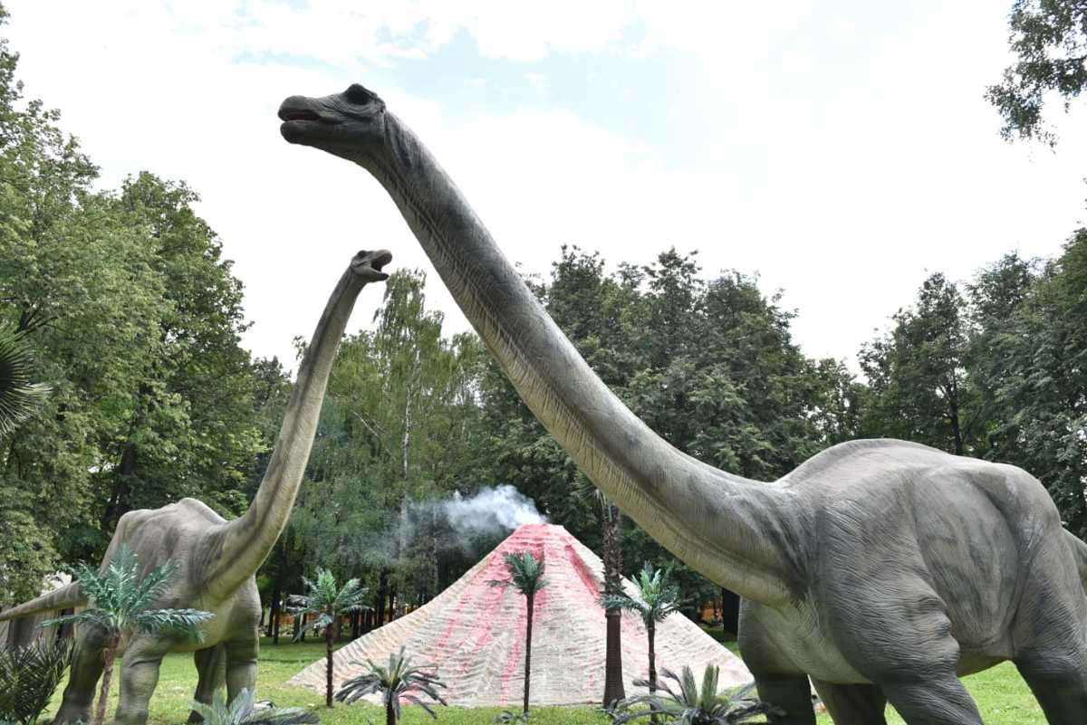 В Ярославле открыли новый парк динозавров: фото