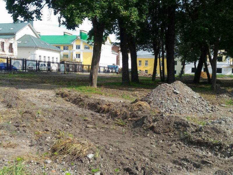 В Рыбинске начали реконструировать парк в центре города