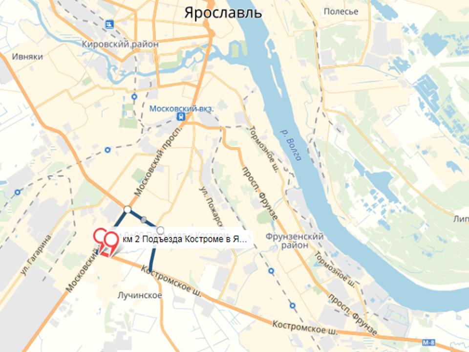 В Ярославской области временно перекроют участок трассы М-8: схема
