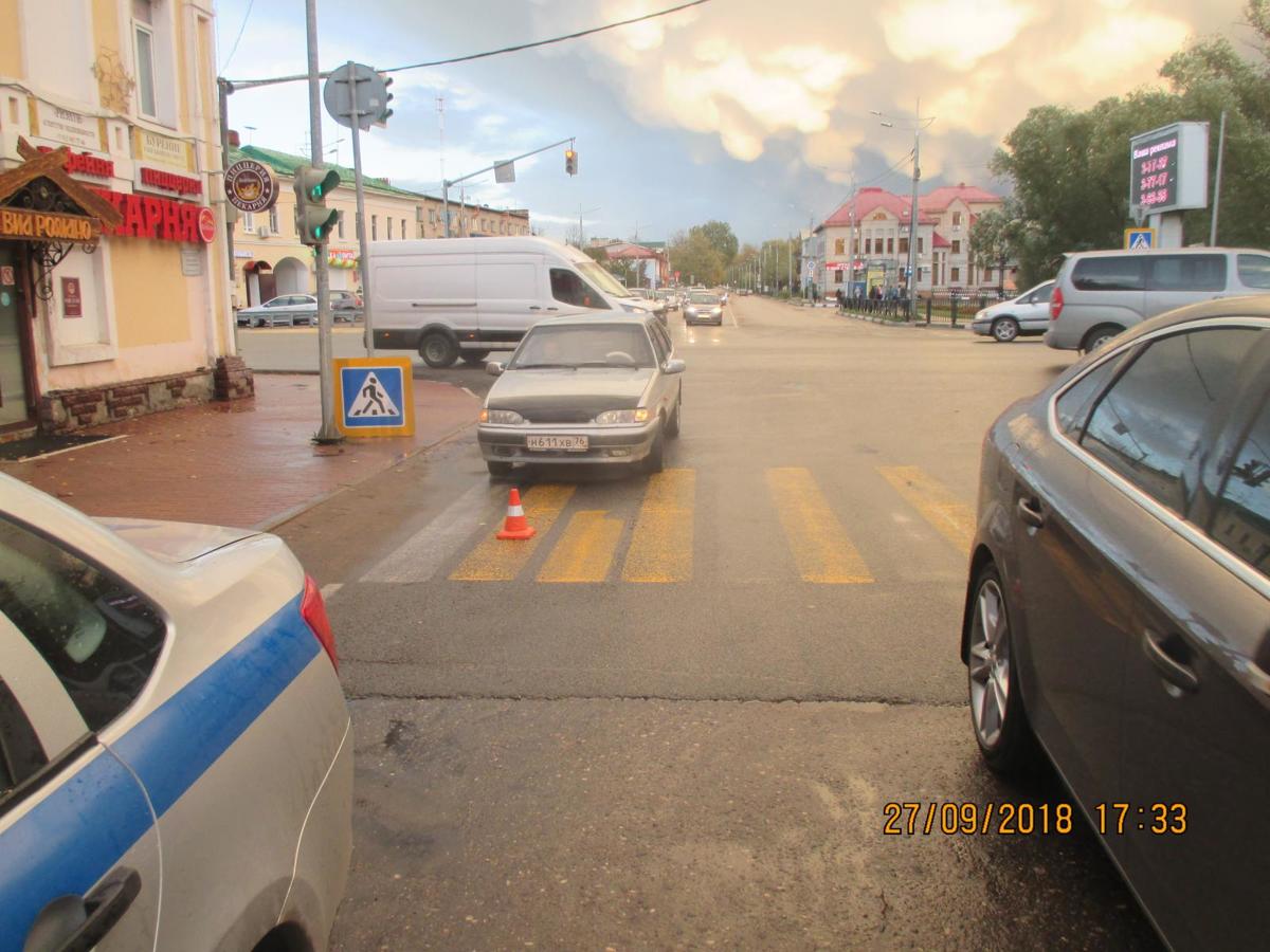 В Ярославской области водитель «Лады» сбил школьника на «зебре»
