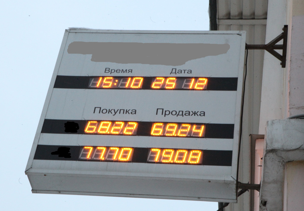 С ярославских улиц исчезнут табло с курсами валют