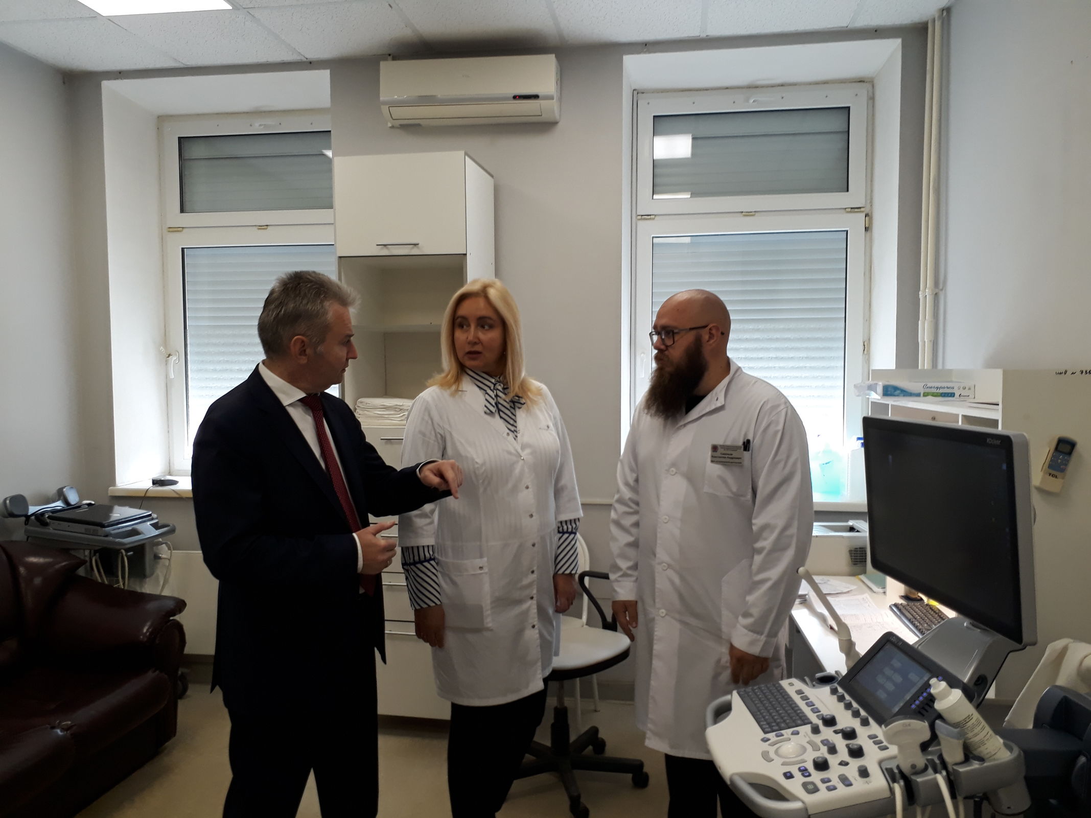 Больница имени Соловьева получила новый ультразвуковой аппарат экспертного класса