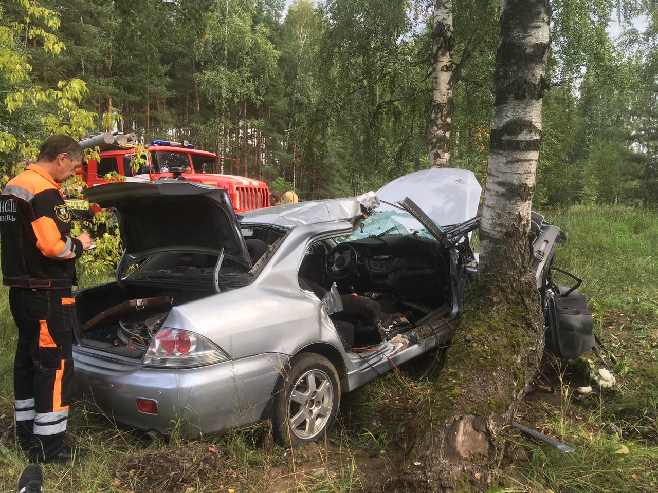 В Ярославле иномарка врезалась в дерево: погиб 33-летний мужчина – фото