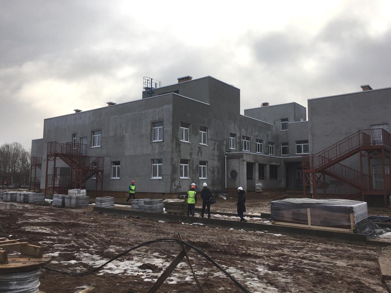 Строительство детского сада в Дзержинском районе Ярославля ведется с опережением графика