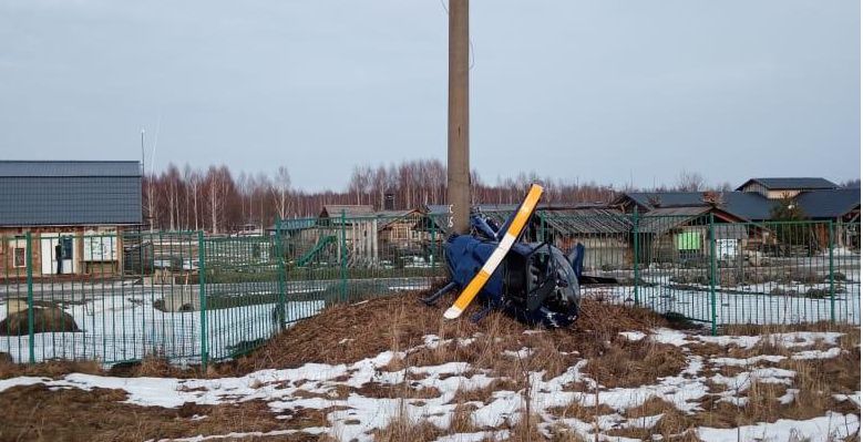 Стало известно о состоянии пострадавшего при крушении вертолета в Ярославской области