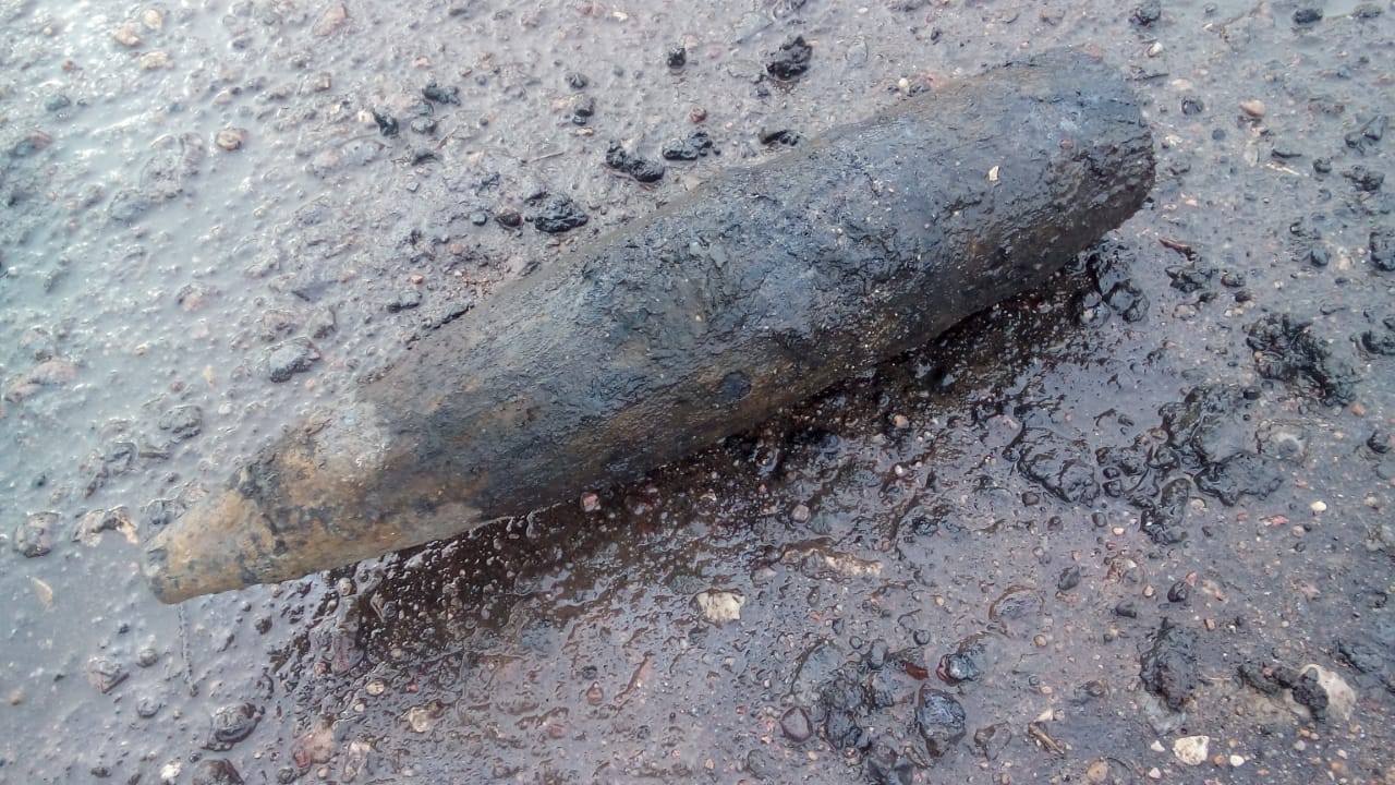 В Рыбинске во время ремонта нашли опасный снаряд времен Великой Отечественной войны