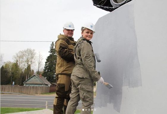 В Ярославской области обновили постамент памятника создателю танка Т-34