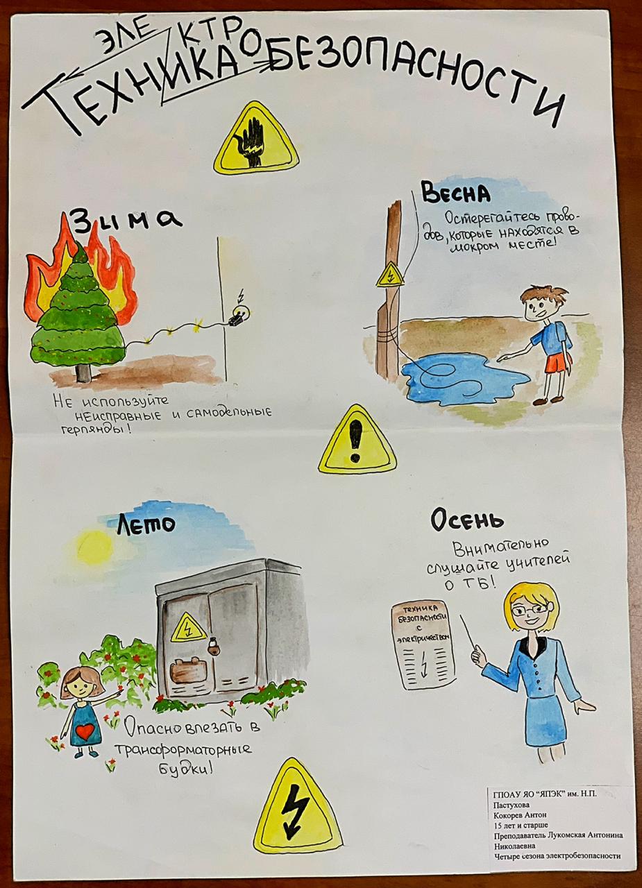 Рисунок на тему электробезопасность для детей