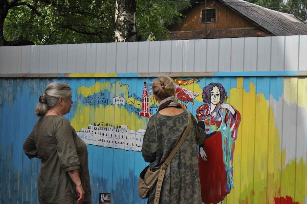 В Ярославской области создали 20-метровое панно, посвященное левобережному Тутаеву