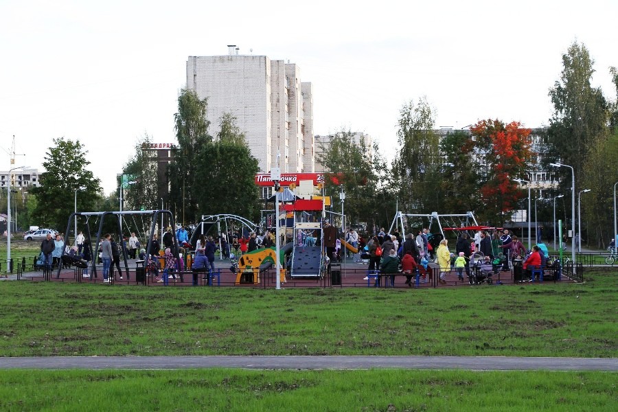 В Рыбинске открыли парк на улице Волочаевской