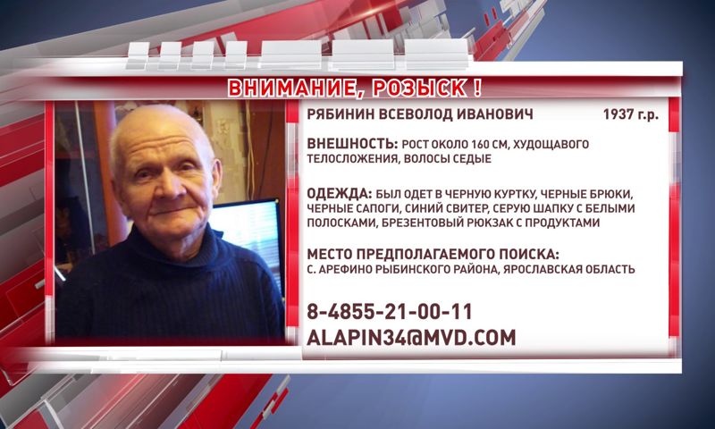 В Ярославской области ищут пропавшего пенсионера