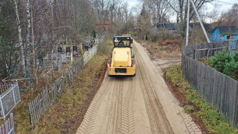 В Рыбинске ремонтируют дорогу к памятнику археологии «Усть-Шексна»