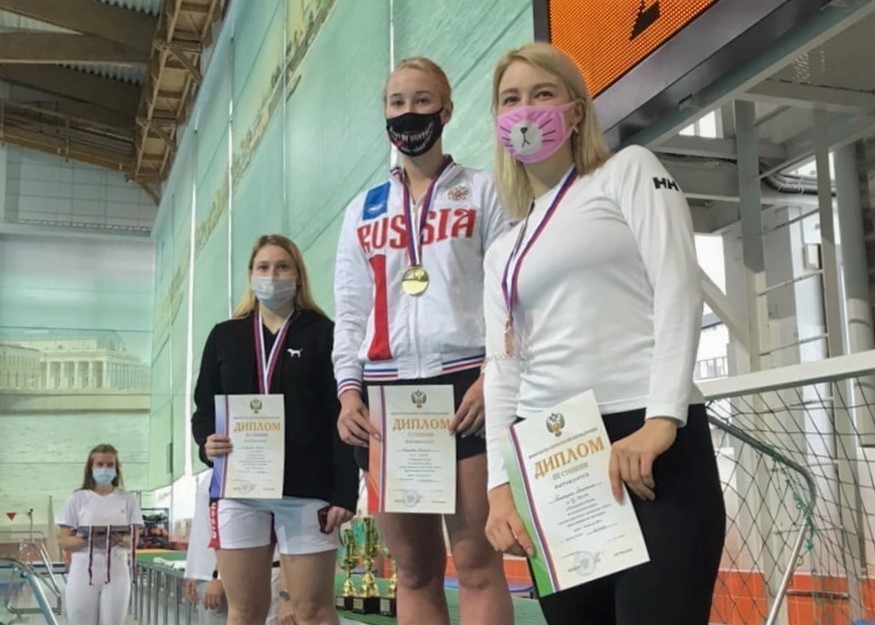 Ярославская спортсменка завоевала три медали на чемпионате России по подводному спорту