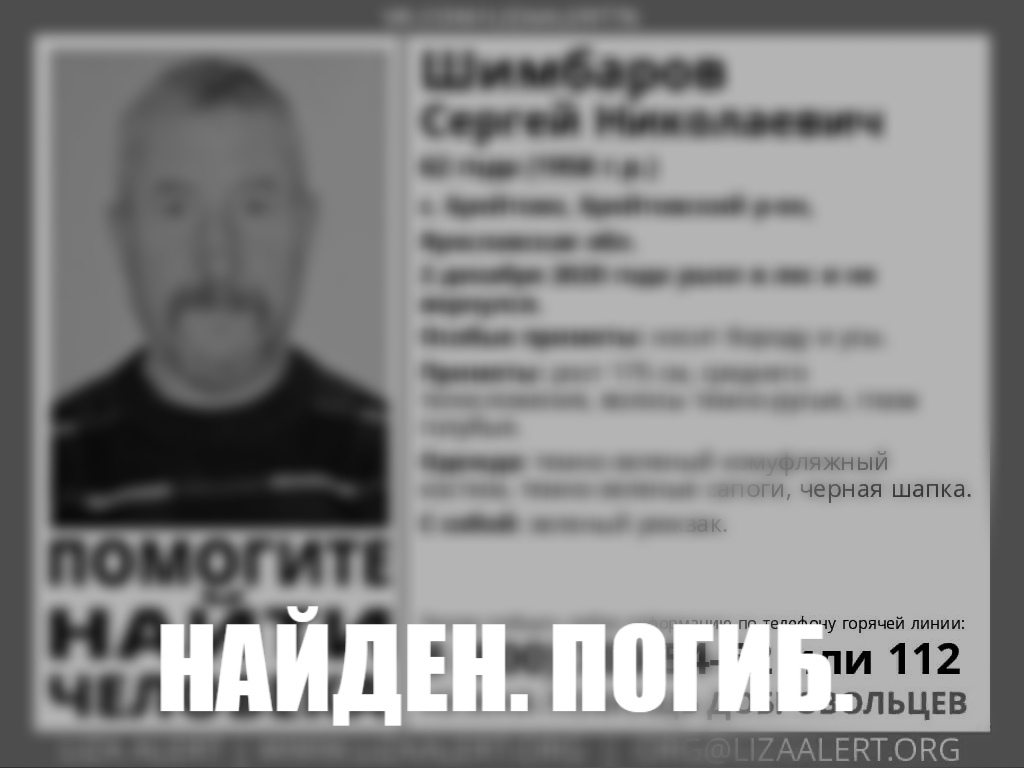 Пропавшего в Ярославской области пенсионера нашли мертвым