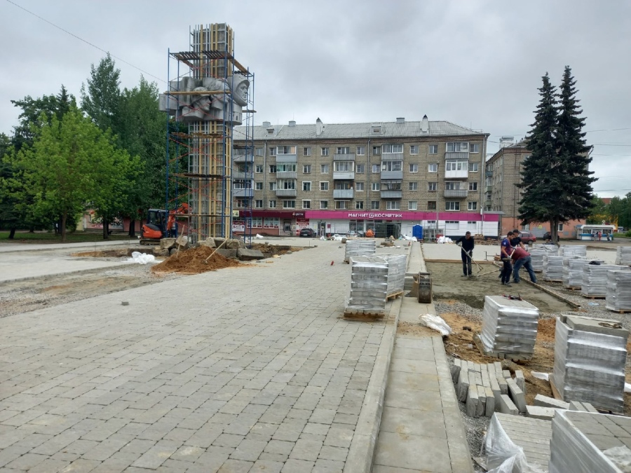 Комсомольскую площадь в Рыбинске откроют после ремонта раньше срока