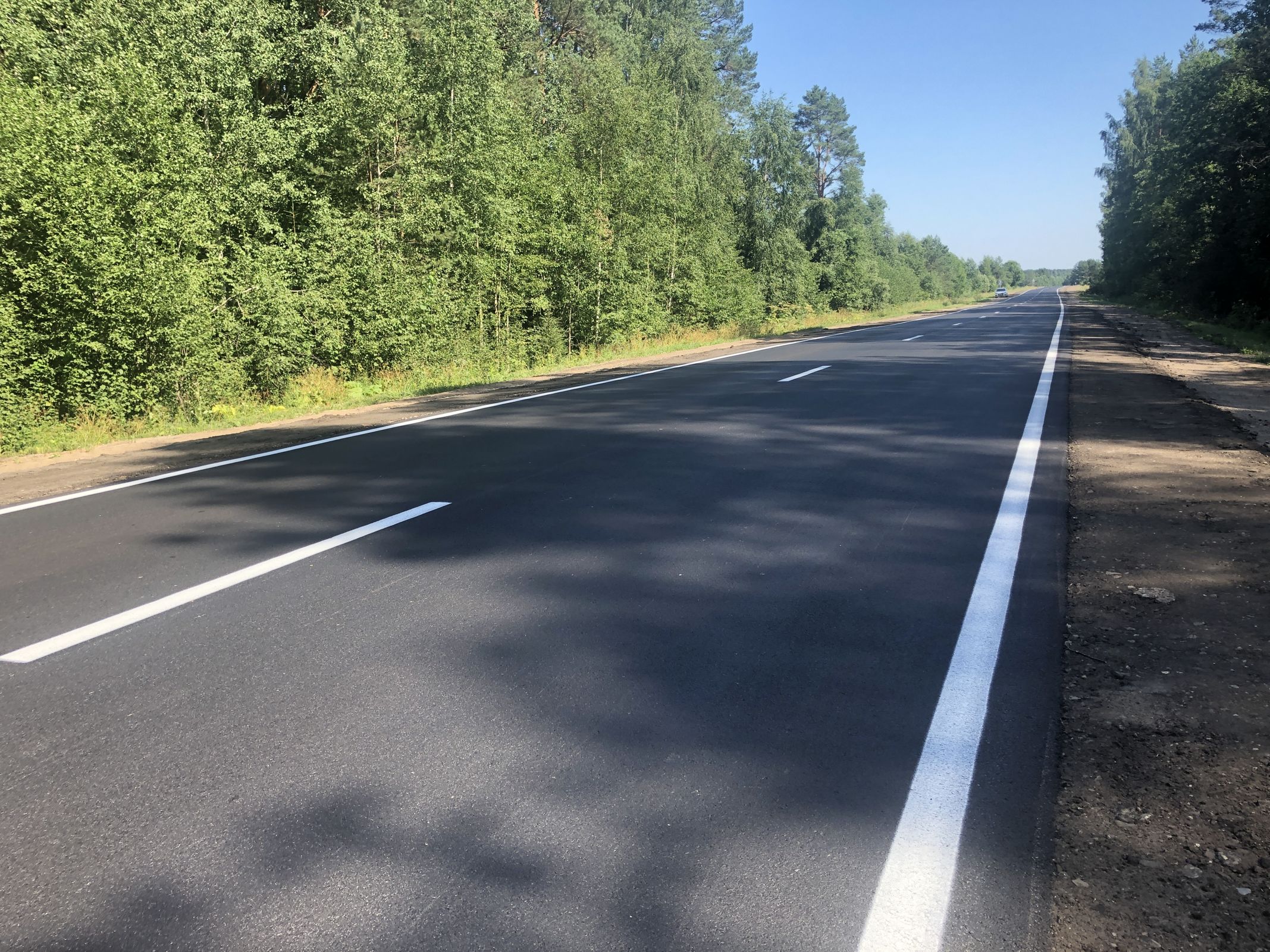 В Ярославской области отремонтировали около шести километров дороги Пречистое – Любим – Буй