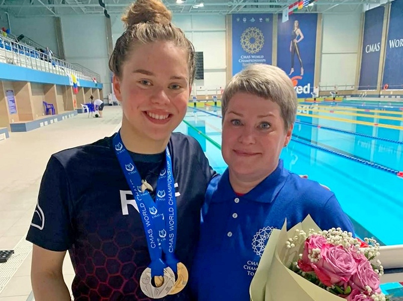 Ярославская спортсменка установила два мировых рекорда на чемпионате мира по подводному спорту