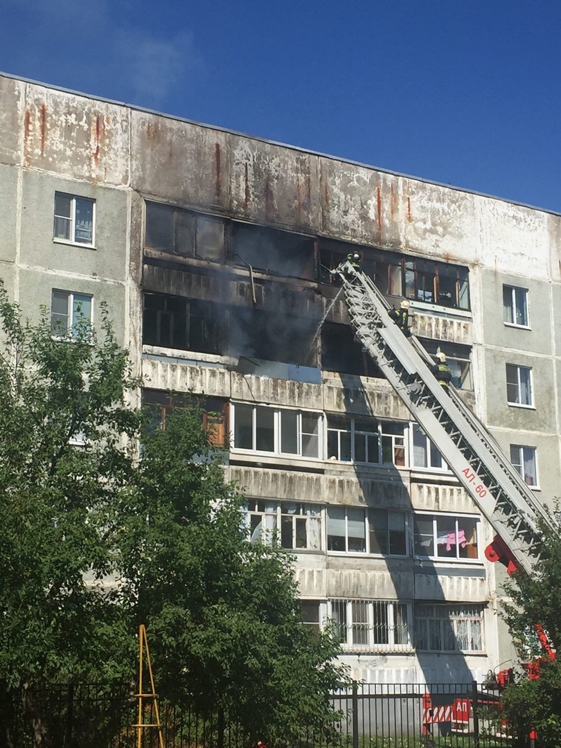 В Дзержинском районе Ярославля горела квартира в пятиэтажке