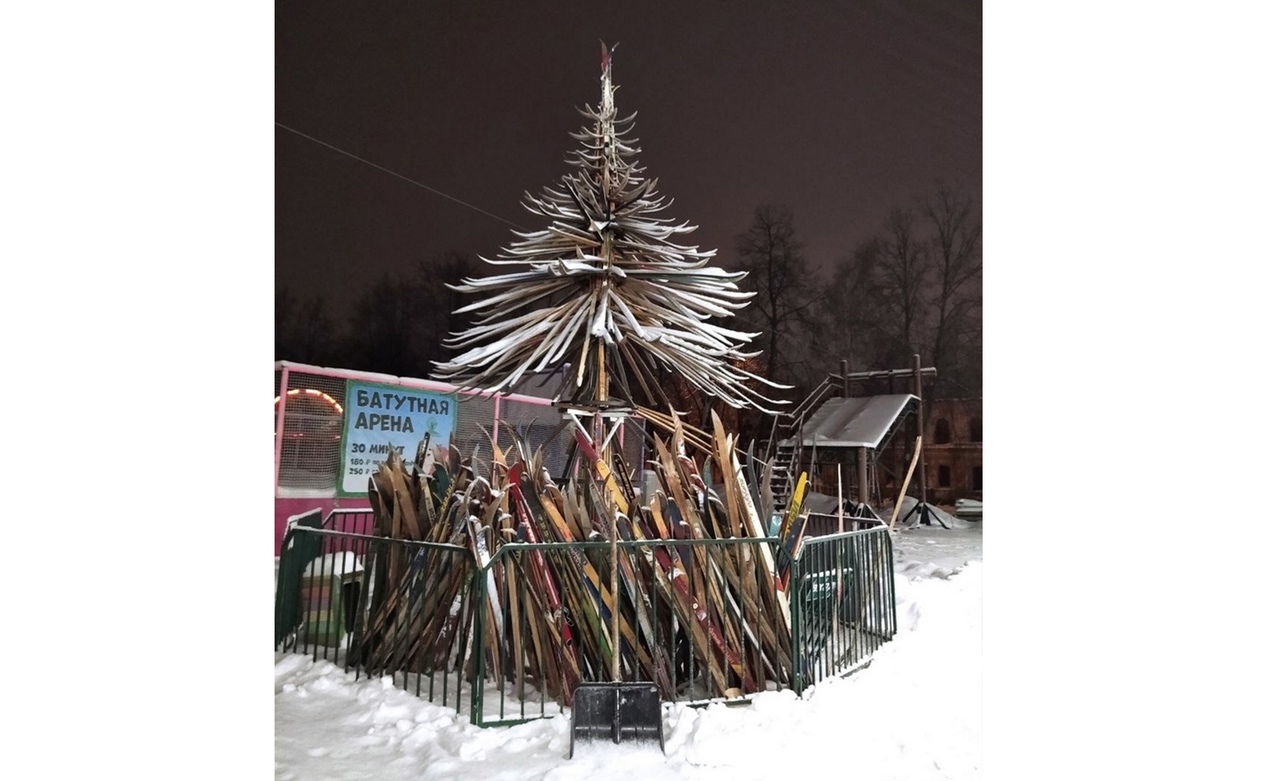 В Рыбинске в этом году снова «вырастет» елка из лыж
