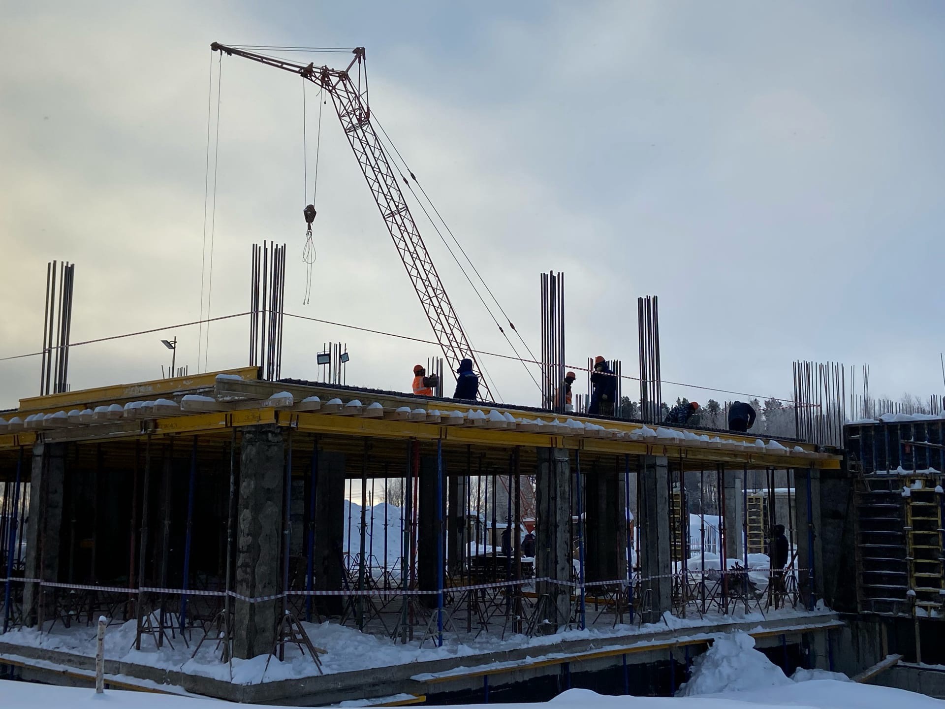 Строительство новой школы в Борисоглебском районе Ярославской области завершат в этом году