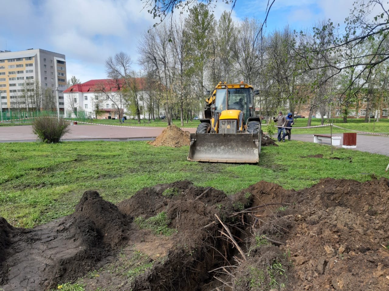 В Ярославле начался ремонт парка «Рабочий сад» на Перекопе
