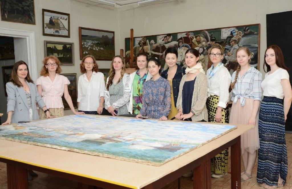 В Переславле-Залесском проходит школа по реставрации живописи, посвященная эпохе Петра I