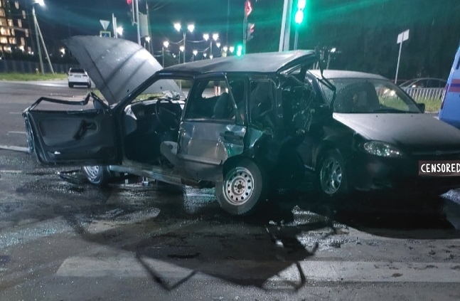 В результате массового ДТП на проспекте Фрунзе в Ярославле пострадали три человека