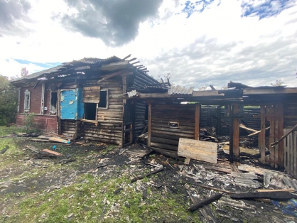 В Ярославской области мужчина заживо сгорел при пожаре в частном доме