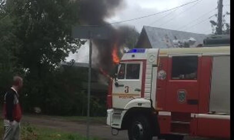 В Ярославле на Перекопе произошел большой пожар