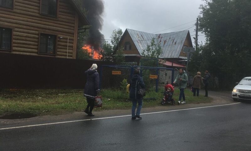 В Ярославле на Перекопе произошел большой пожар
