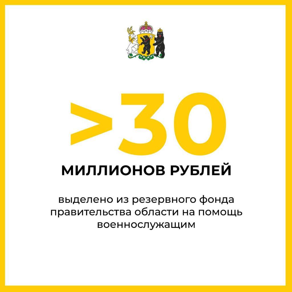 Губернатор направил на обеспечение мобилизованных 33 млн рублей из резервного фонда правительства области