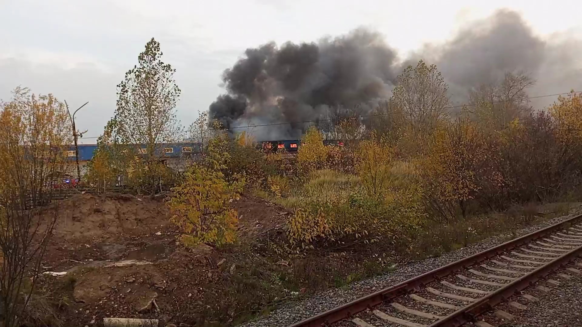 В Ярославле утром произошел пожар в промзоне недалеко от НПЗ