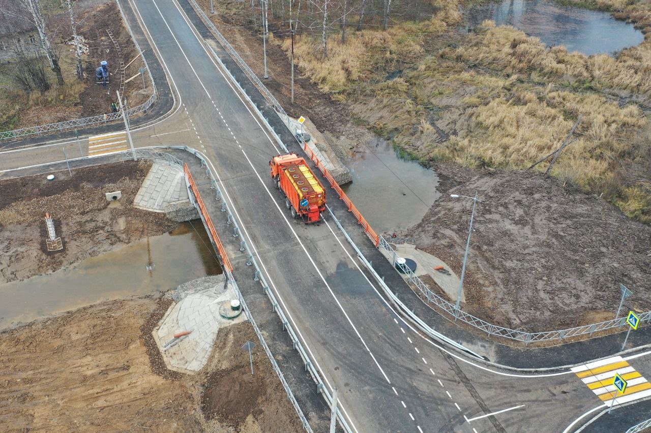 Реконструкция моста через реку Нергу завершена на месяц раньше срока