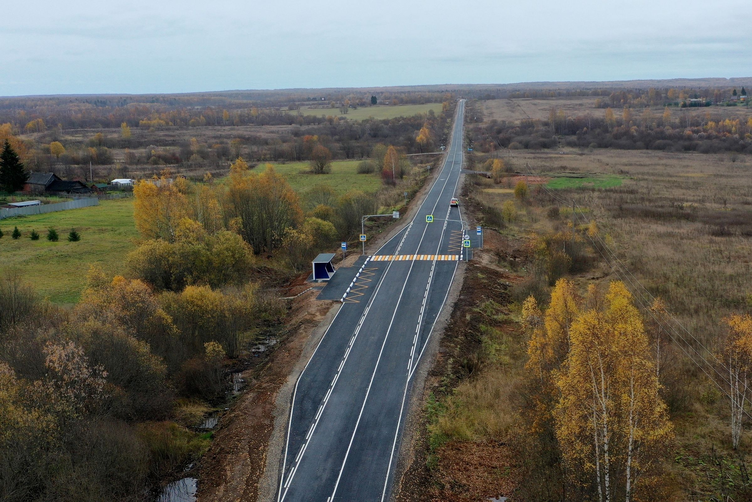 На дополнительные федеральные средства в Ярославской области отремонтировали более 80 километров дорог