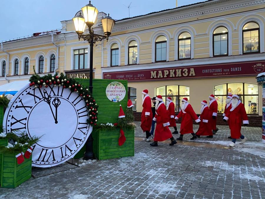 В Рыбинске в выходные прошло «НаШествие Дедов Морозов»