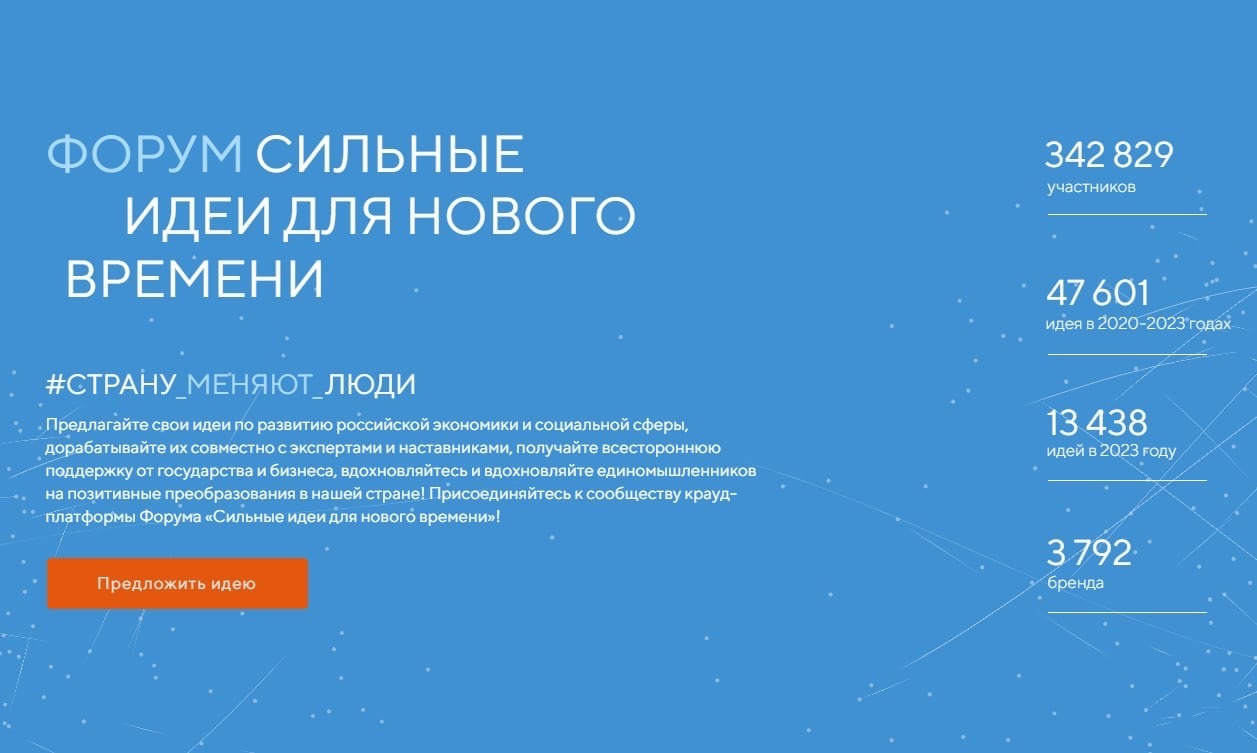 Ярославцы могут подать заявку на форум «Сильные идеи для нового времени»