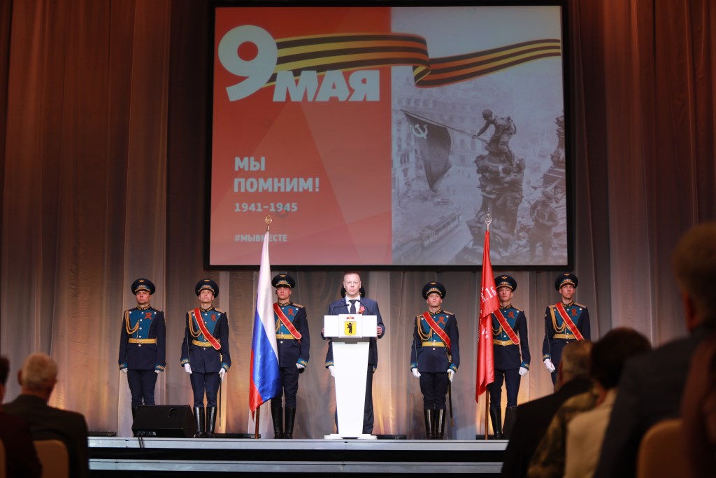 Михаил Евраев принял участие в праздничных мероприятиях в честь 78-й годовщины Победы в Великой Отечественной войне