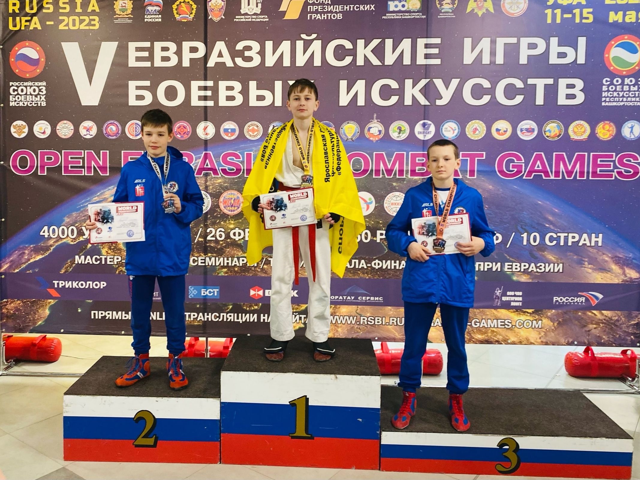 Юные ярославцы завоевали медали V Открытых Евразийских Игр боевых искусств- Яррег - новости Ярославской области