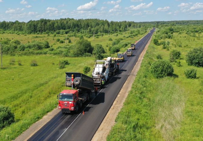 В Ярославской области завершается ремонт участка дороги Данилов – Середа