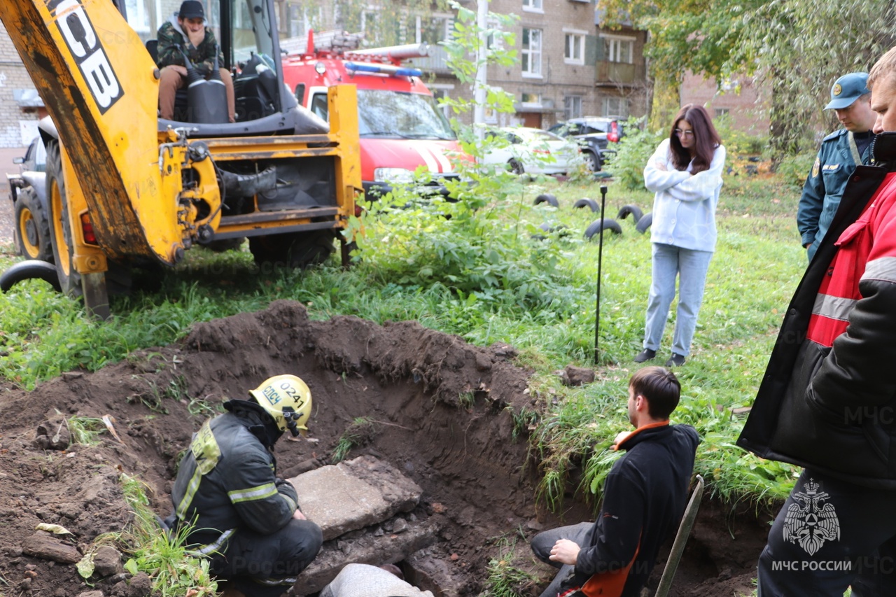 В Ярославле сотрудники МЧС спасли котенка, который провел 8 дней под землей