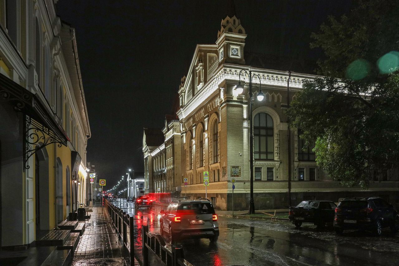 В Рыбинске подсветили главные объекты города