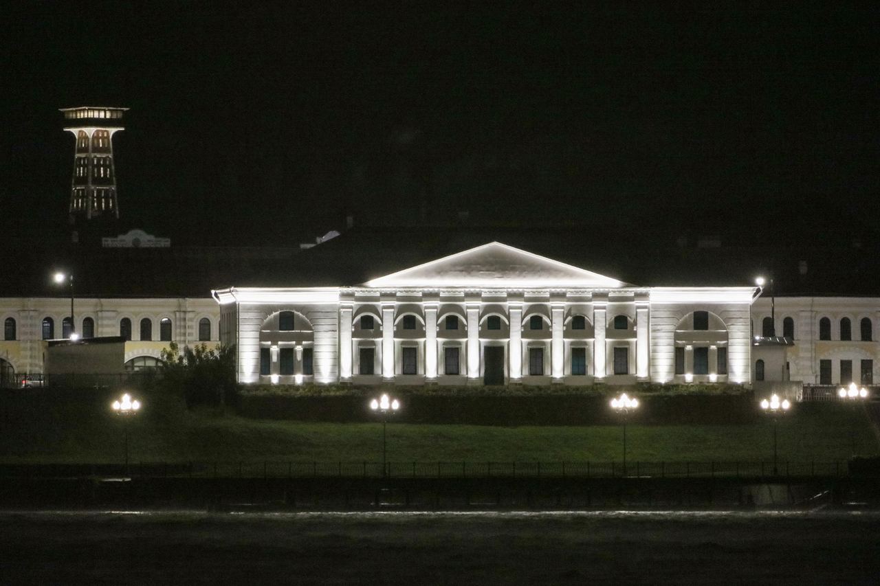 В Рыбинске подсветили главные объекты города