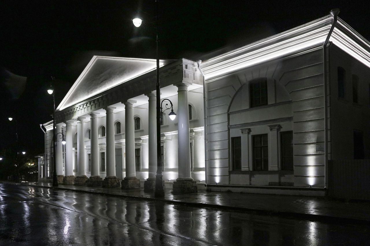 В Рыбинске подсветили главные объекты города