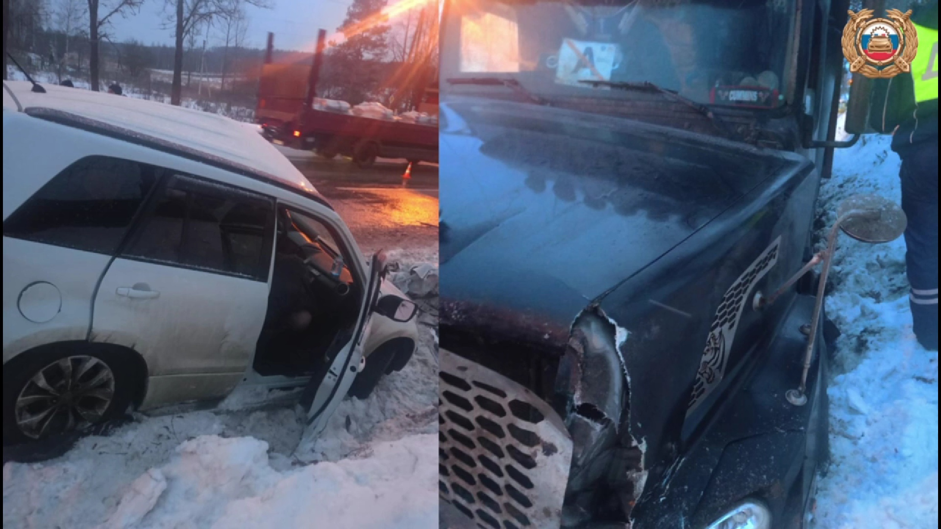 В Ярославской области водитель легковушки погиб после столкновения с фурой