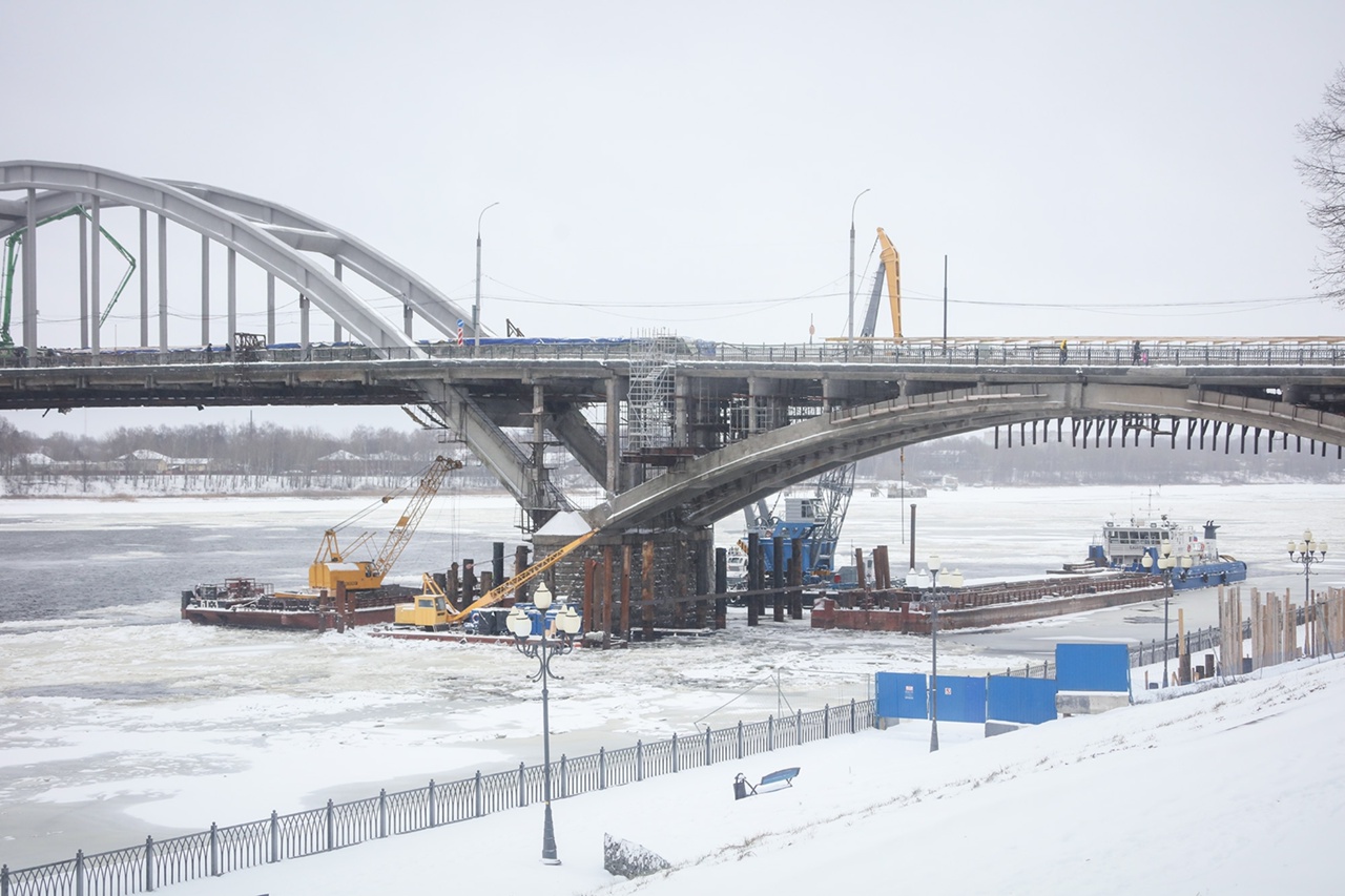 В Рыбинске на семь ночей перекроют для проезда мост через Волгу