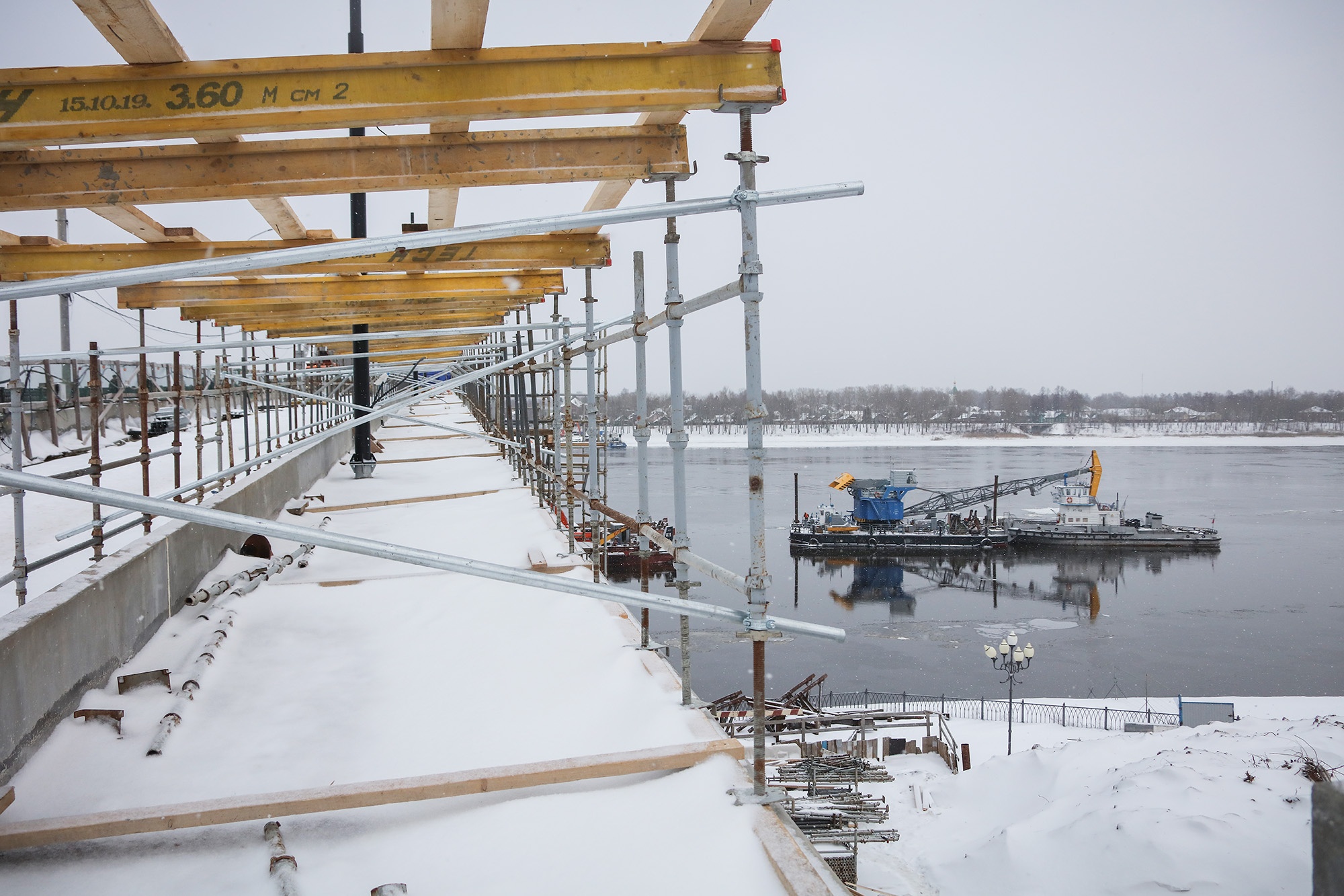 В Рыбинске закроют для транспорта мост через Волгу на пять ночных смен