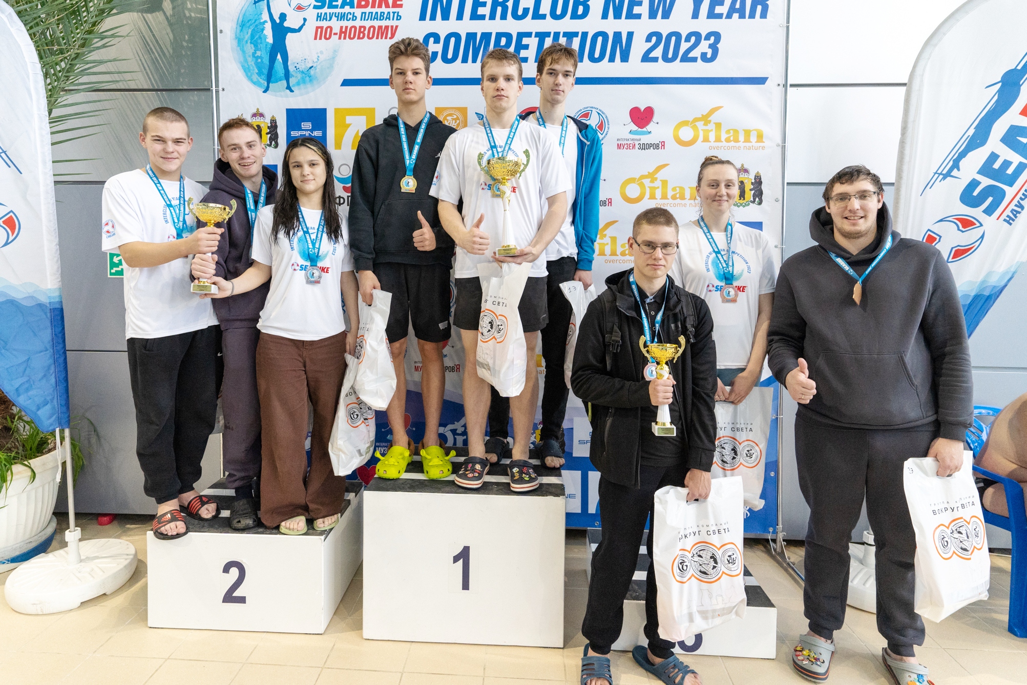 Ярославцы стали победителями межрегиональных соревнований по плаванию с сибайком